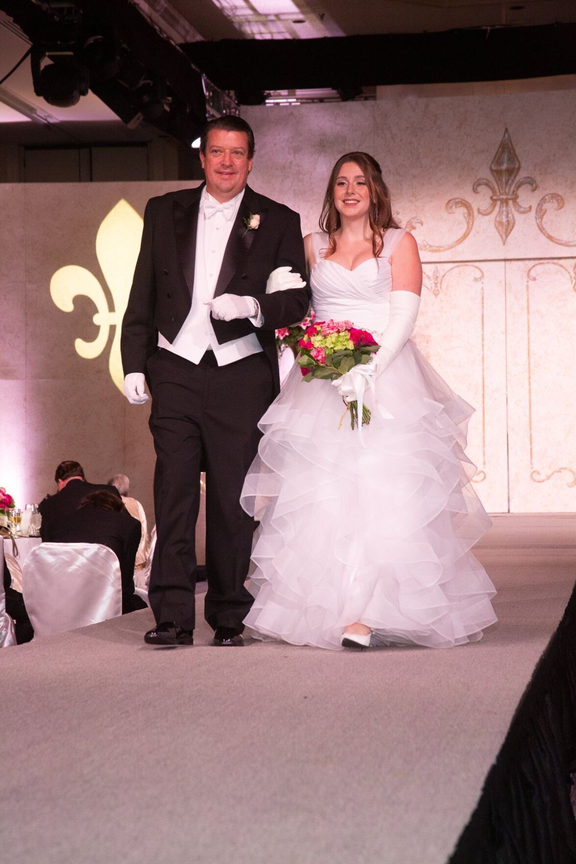 Mr. Stephen Gerard Strauss, with Miss Josephine Elaine Strauss